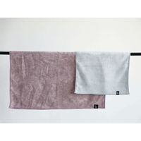 カラリミオ 毎日使える吸水バスマット 40×60cm パープル 1セット（１枚×3）マイクロファイバー シービージャパン