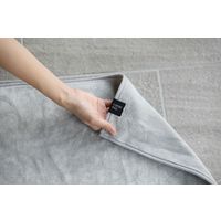 カラリミオ 毎日使える吸水バスマット 70×70cm グレー 1セット（１枚×3）マイクロファイバー シービージャパン