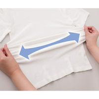 ケアファッション のびのびラクラク半袖インナー ネイビー M~L W0180041911 1枚（直送品）