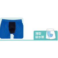 ケアファッション 安心快適ボクサーブリーフ ブルー L W018004212 1枚（直送品）