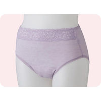 ケアファッション 吸水パッド対応ショーツ パープル L W018004962 1枚（直送品）