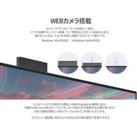 JAPANNEXT 23.8インチ 液晶モニター TypeーC65W給電/Webカメラマイク内蔵