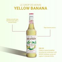 業務用 割り材 モナン イエローバナナ・シロップ 700ml 6本 MONIN 割材 ドリンクベース フレーバーシロップ