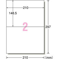 エーワン ラベルシール 78202 強粘着タイプ A4 2面 18シート 1袋(18シート入)