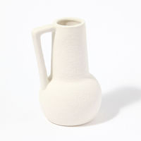 花瓶　ニュアンスフラワーベースA アイボリー LAKOLE/ラコレ