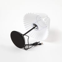 プリーツシェードライト ブラック LAKOLE/ラコレ