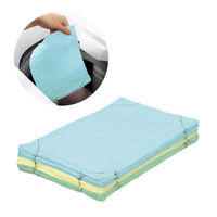 ほつれにくい雑巾 洗濯機対応 使い分けできるカラー アソート 1セット（1パック（10枚入）×5）コクヨ