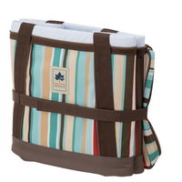 ロゴス(LOGOS) デザインクーラー25(ブルーストライプ)  クーラーボックス 折り畳み 81670705 LOGOS/ロゴス