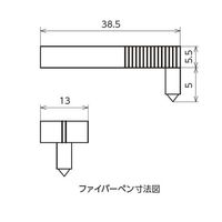 アズワン 記録計用ファイバーペン A型 赤 5個入 60-3357-54 1箱(5個)（直送品）