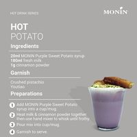 業務用 モナン パープルスイートポテト(紫イモ)・シロップ 700ml 1本 MONIN 割材 ドリンクベース フレーバーシロップ