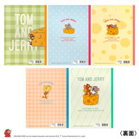 日本ノート ノート トムとジェリーチーズパーティー セミB5 6.5mm30枚5柄セット U18905 1パック
