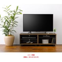 【軒先渡し】朝日木材加工 インダスタ ローボード 幅1150×奥行390×高さ386mm ブラウン IDM-4012SH-OP 1台（直送品）