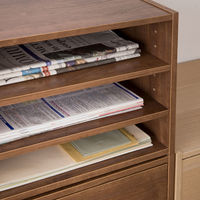 アイリスオーヤマ カラーボックス(スタックボックス)  幅40×奥行28.7×高さ30.5cm A4対応 3段 棚付き ブラウン STB-400T １個