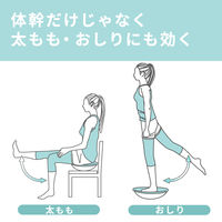 バランスボード 高さ68mm ダイエット マット付き 耐荷重120kg ライトブルー エクリアスポーツ HCF-BDBUL エレコム 1個