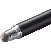 タッチペン スタイラスペン 2WAY(ディスク+導電繊維) ラバーグリップ ブラック PWTP2WY01BK エレコム 1個