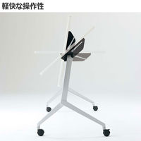 【組立設置込】コクヨ リーフライン 会議テーブル 棚付 幅1800×奥行600×高さ720mmホワイトナチュラル 1台（直送品）