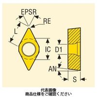 旋削 内径用チップ DCMT070204ーF1:TP1030 DCMT070204-F1TP1030 1セット(10個)（直送品）