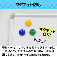 KMA 壁掛けホワイトボード W120 K-BBK-W120W（直送品）