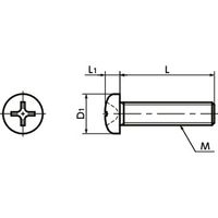 鍋屋バイテック会社 樹脂ねじ(なべ小ねじ) SPE-M2.6-4-P 1袋(20本入)（直送品）