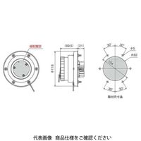 アメリカン電機 引掛形 防水パネルコンセント 3666RW 1個（直送品）