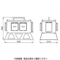 アメリカン電機 抜止形 防水形携帯用電源函 HK7113GZPT 1個（直送品）