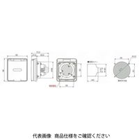 アメリカン電機 引掛形防水フランジインレット 3315NWーL5 1個（直送品）