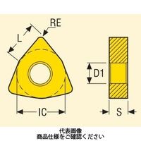 旋削 外径用チップ WNGG080401ーMF1:TS2000 WNGG080401-MF1TS2000 1セット(10個)（直送品）