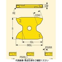 セコ・ツールズ・ジャパン 旋削 溝入れ用チップ X4GK2503015ー0250RNーMCCP500 1セット(2個)（直送品）