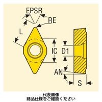 セコ・ツールズ・ジャパン 旋削 内径用チップ DCMX11T308WーF1TP1501 1セット(10個)（直送品）