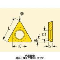 セコ・ツールズ・ジャパン 旋削 内径用チップ TDCH06T004R:CP500 TDCH06T004RCP500 1セット(10個)（直送品）