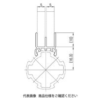 TMEHジャパン TMEH ドアレール ADR-05-SA-4 1セット(5本)（直送品）