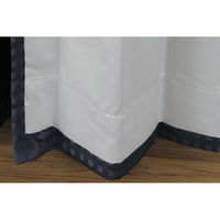 ユニベール 厚地+レースカーテンセット ショット 幅1000×高さ1200mm ネイビー 4548654744155 1セット（4枚入）（直送品）