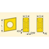 フライス サイドカッタ335.18用チップ 335.18ー1005TーM10:HX 335.18-1005T-M10HX 1セット(10個)（直送品）