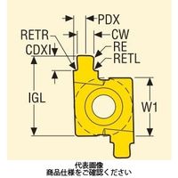 セコ・ツールズ・ジャパン 溝入れ用チップ 14ER2.65DY:CP500 14ER2.65DYCP500 1セット(2個)（直送品）