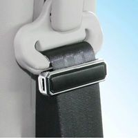 カシムラ シートベルトストッパー 革シボ×メッキ AK-202 1個