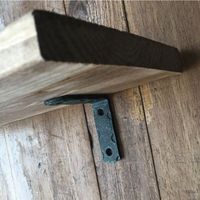 清水 鍛冶屋の隅金 黒 SH-RTA90-75BK 1セット（2個入）（直送品）