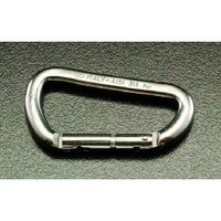 エスコ 75x 7.9mm スナップフック(ステンレス製) EA638JR-1 1セット(3個)（直送品）