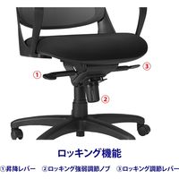 藤沢工業 TOKIO CFシリーズ オフィスチェア CF-6M ブラック 1脚（取寄品）