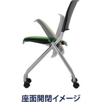 藤沢工業 TOKIO FNCシリーズ ミーティングチェア FNC-K5 ライトグリーン 1セット（4脚入）（取寄品）