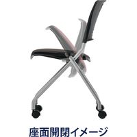 藤沢工業 TOKIO FNCシリーズ ミーティングチェア FNC-K5 ブラック 1セット（4脚入）（取寄品）