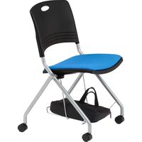 藤沢工業 TOKIO FNCシリーズ ミーティングチェア FNC-K5T クリアブルー 1セット（4脚入）（取寄品）