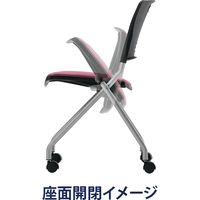 藤沢工業 TOKIO FNCシリーズ ミーティングチェア FNC-K5 ピンクローズ 1セット（4脚入）（取寄品）