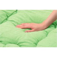 ファミリー・ライフ さわやかタオル地ごろ寝長座布団1枚 グリーン 0317330（直送品）