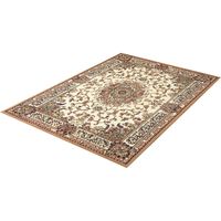 ファミリー・ライフ ＜ヒートセット加工＞ペルシャ柄ウィルトン織ダイニングカーペット 6畳用 グリーン a1770920（直送品）