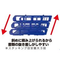 サンケーキコム A4サイズ折りたためるデスクトレー 青 OTS2ーA4ーBU 1セット(2パック)