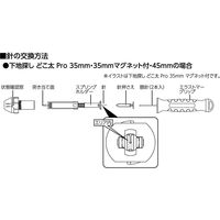 シンワ測定 下地探しどこ太替針35・45mm用 057101 1セット(10本)