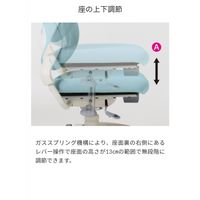 オカムラ ステラ テクノキッズチェア ソフトレザータイプ ネイビーブルー 8620AX PB54 1脚（直送品）