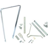 リンエイ 強力新聞カゴ 自転車用取付金具付 ホワイト F-8（直送品）