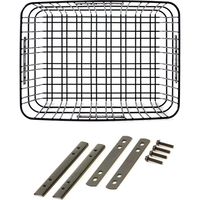 リンエイ ワイヤーリアバスケット ブラック R-1（直送品）