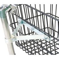 リンエイ 新聞カゴ用取付金具（自転車用） シルバー 4510676909058（直送品）